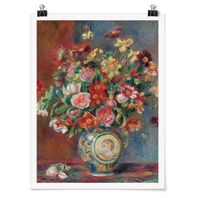 Canvas art Auguste Renoir - Flower vase