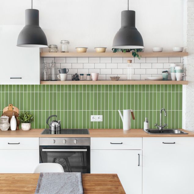 Kitchen Subway Tiles - Green