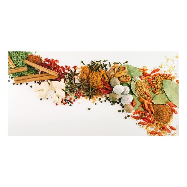 Glass Splashback - Spices And Dried Herbs - Landscape 1:2