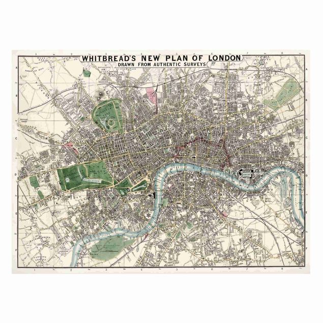 London art prints Vintage Map London