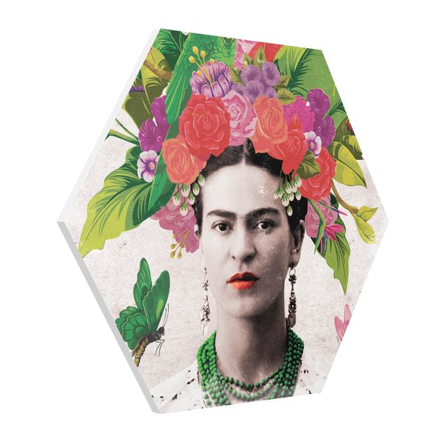 Animal canvas Frida Kahlo - Flower Portrait