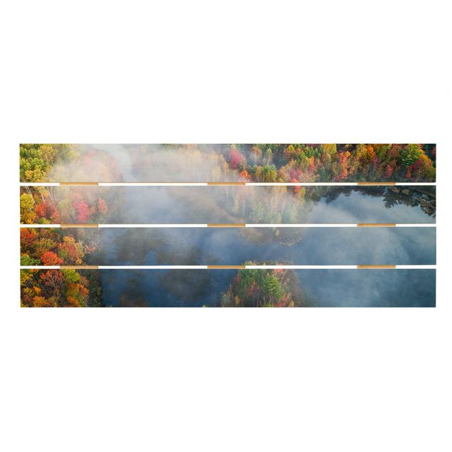 Wood prints Aerial View - Autumn Symphony