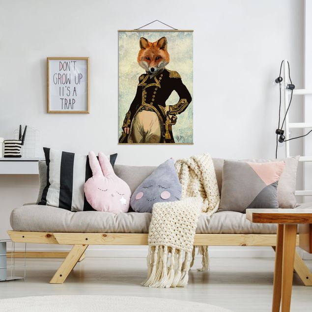 Kids room decor Animal Portrait - Fox Admiral