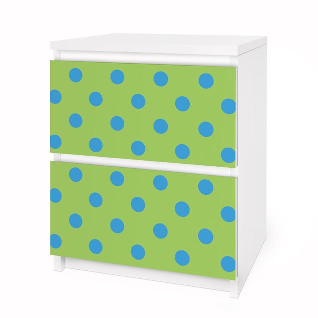 Self adhesive furniture covering No.DS92 Dot Design Girly Green