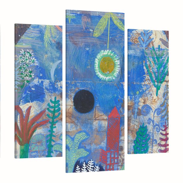 Canvas prints art print Paul Klee - Sunken Landscape