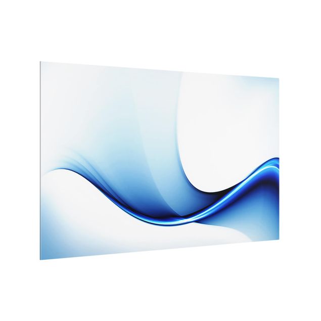 Glass splashback abstract Blue Conversion