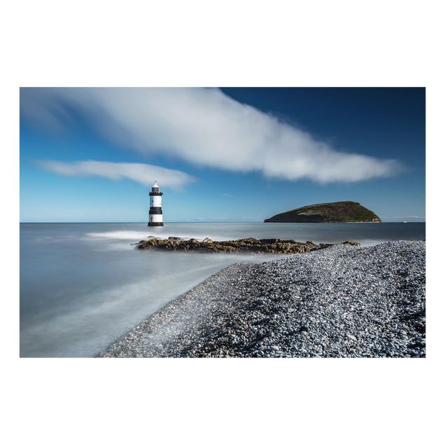 Glass splashback Lighthouse In Wales