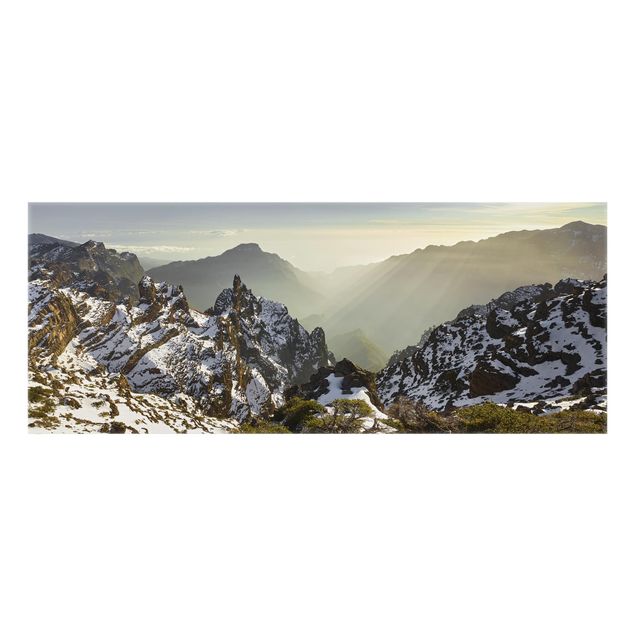 Glass splashbacks Mountains In La Palma