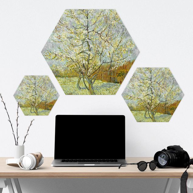 Contemporary art prints Vincent van Gogh - Flowering Peach Tree