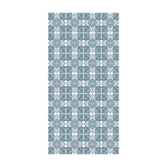 rug tile pattern Tile Pattern Lisbon Pigeon Blue