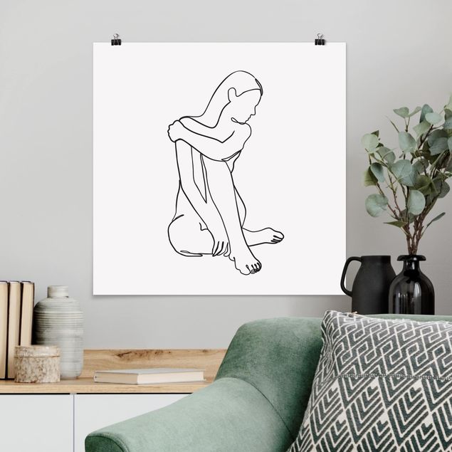 Art styles Line Art Woman Nude Black And White