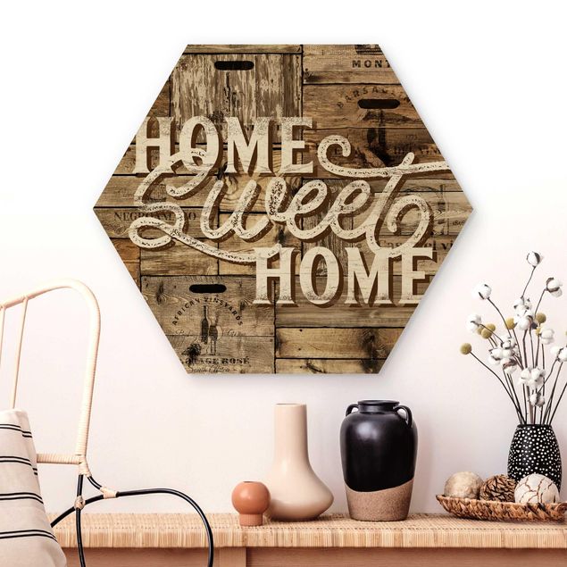 Kitchen Home sweet Home Wooden Panel