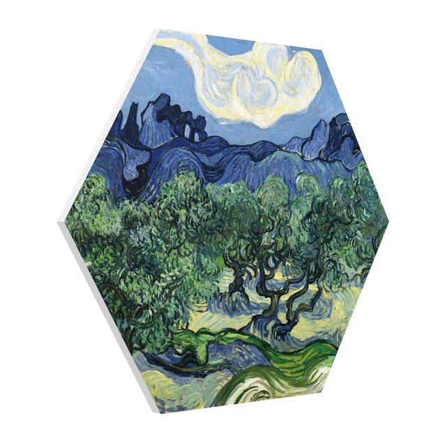 Art style post impressionism Vincent Van Gogh - Olive Trees
