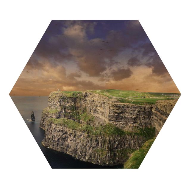 Prints on wood Cliffs Of Moher