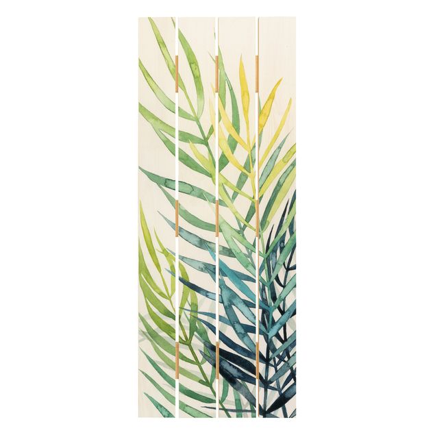 Wood prints Tropical Foliage - Palme