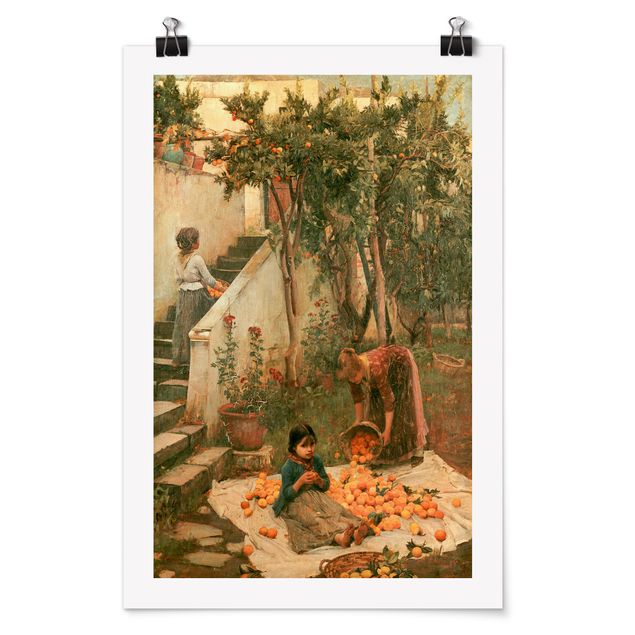 Art posters John William Waterhouse - The Orange Pickers