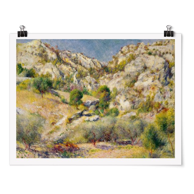 Landscape wall art Auguste Renoir - Rock At Estaque