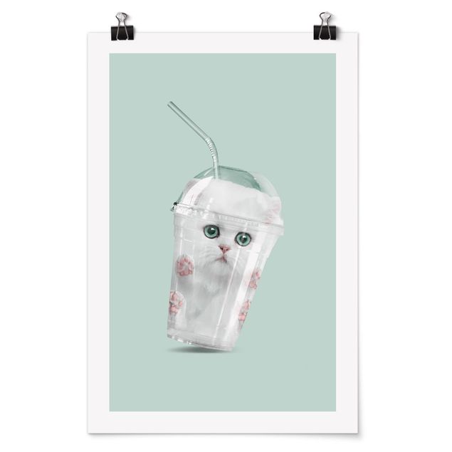 Art posters Shake With Cat
