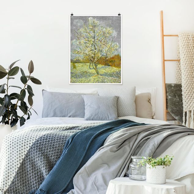 Pointillism artists Vincent van Gogh - Flowering Peach Tree