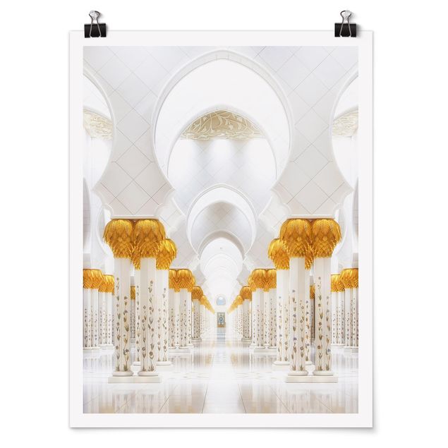 Architectural prints Mosque In Gold