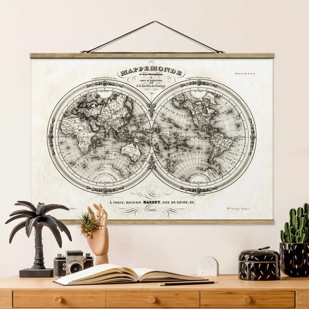 Kitchen World Map - French Map Of The Cap Region Of 1848