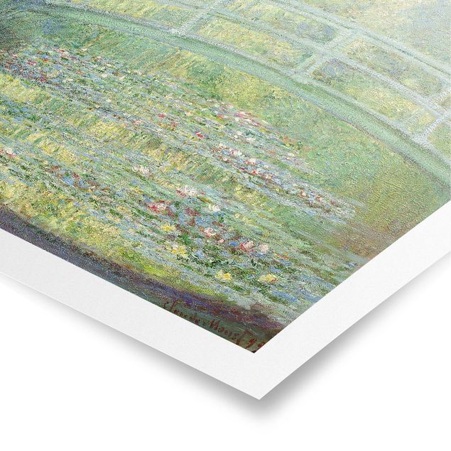 Landscape canvas prints Claude Monet - Japanese Bridge