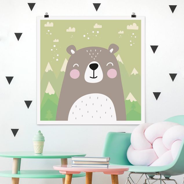 Bear wall art Little bear