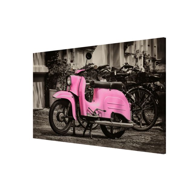 Modern art prints Pink Scooter