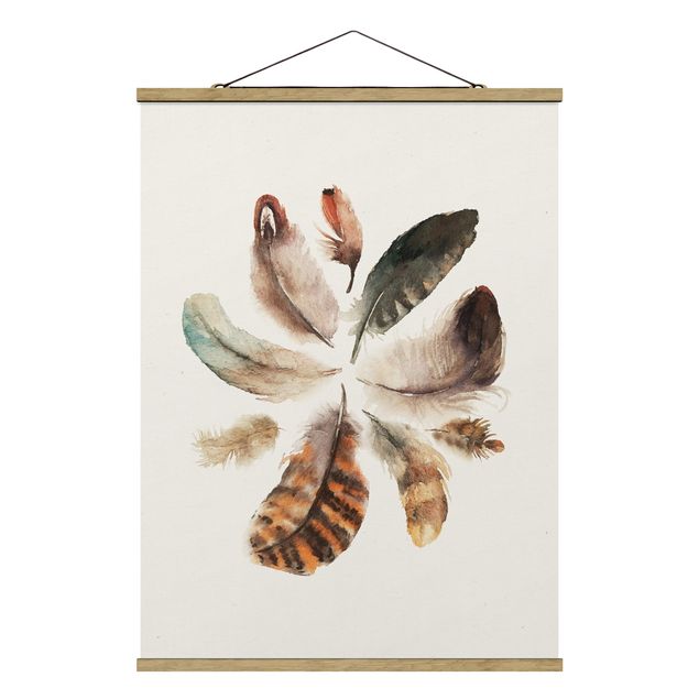 Modern art prints Feather Collection