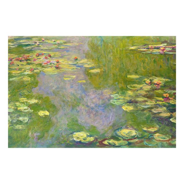 Glass splashback kitchen flower Claude Monet - Green Water Lilies