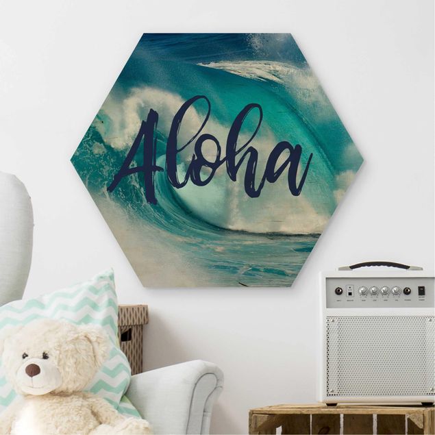 Wood prints sayings & quotes Aloha