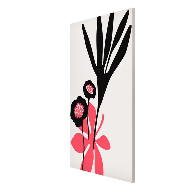 Canvas art Flower Greeting In Pink
