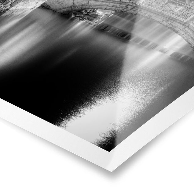 Prints black and white Bridge Venice