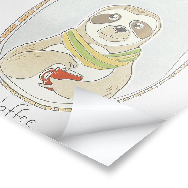 Prints Caffeinated Sloth