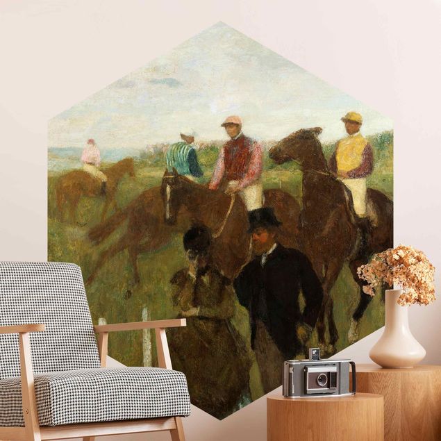 Abstract impressionism Edgar Degas - Jockeys On Race Track