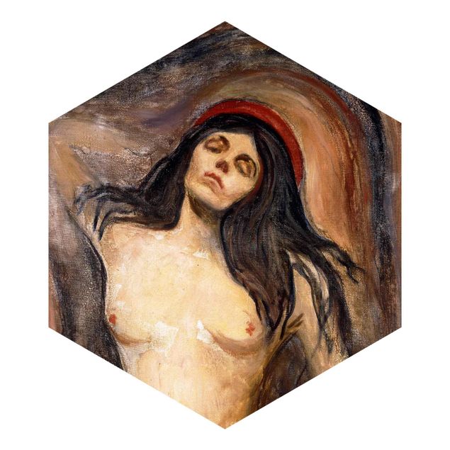 Hexagonal wallpapers Edvard Munch - Madonna