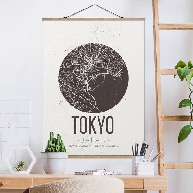 Kitchen Tokyo City Map - Retro
