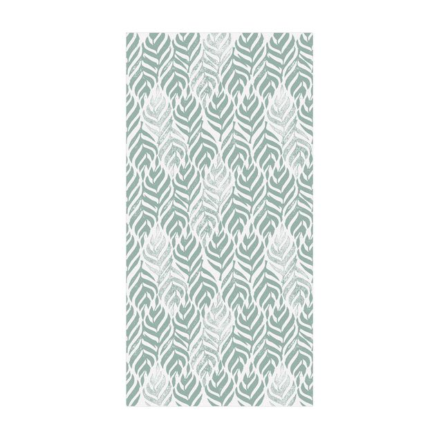 Modern rugs Vintage Pattern Branch With Leaves