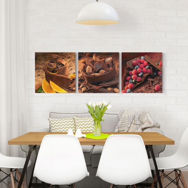 Modern art prints Chocolate With Fruit And Almonds