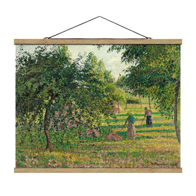 Post impressionism art Camille Pissarro - Apple Trees And Tedders, Eragny