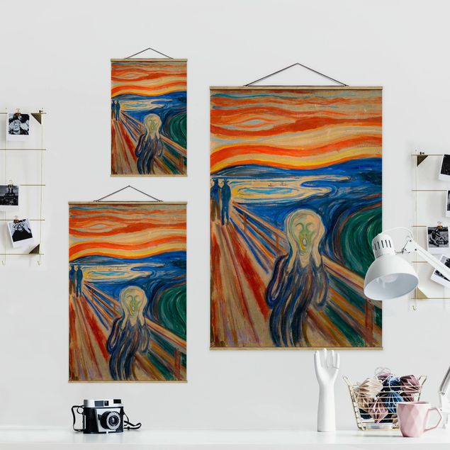 Abstract canvas wall art Edvard Munch - The Scream