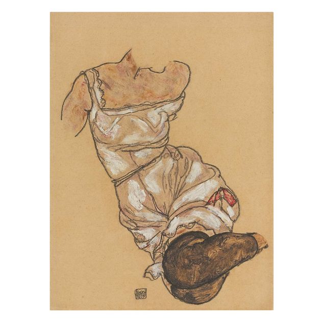 Art posters Egon Schiele - Female Torso In Underwear