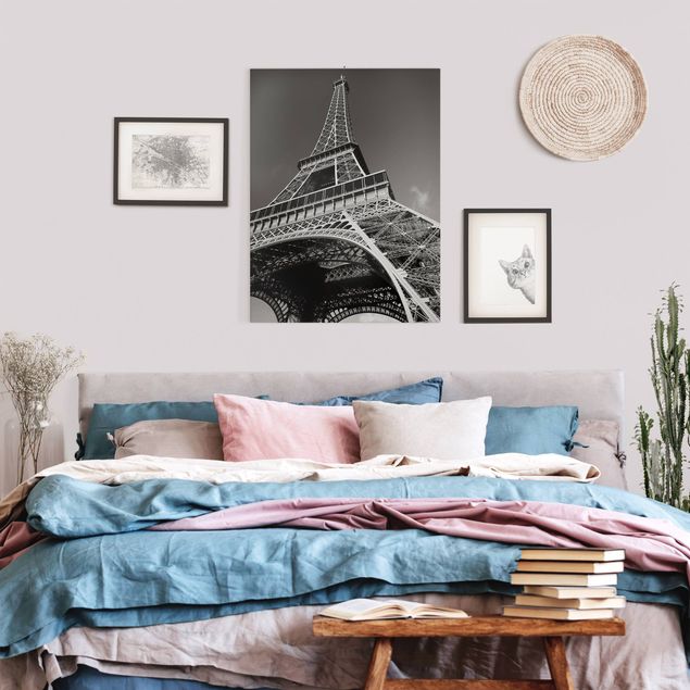Canvas black and white Eiffel Tower