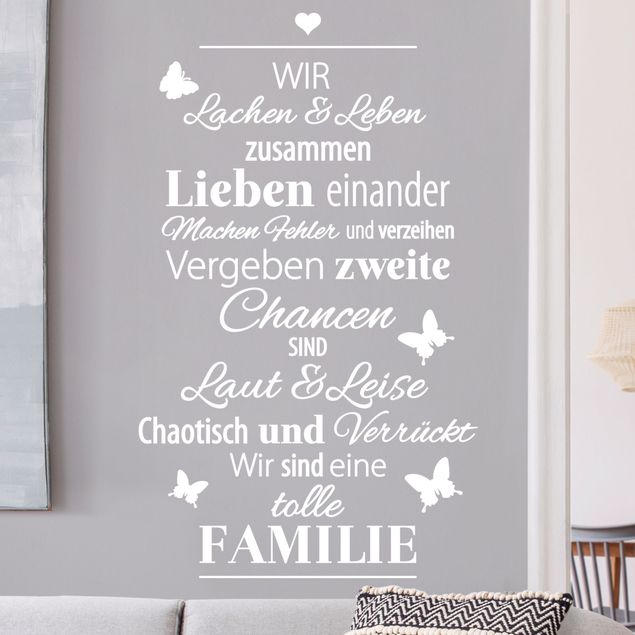Wall decal Eine tolle Familie