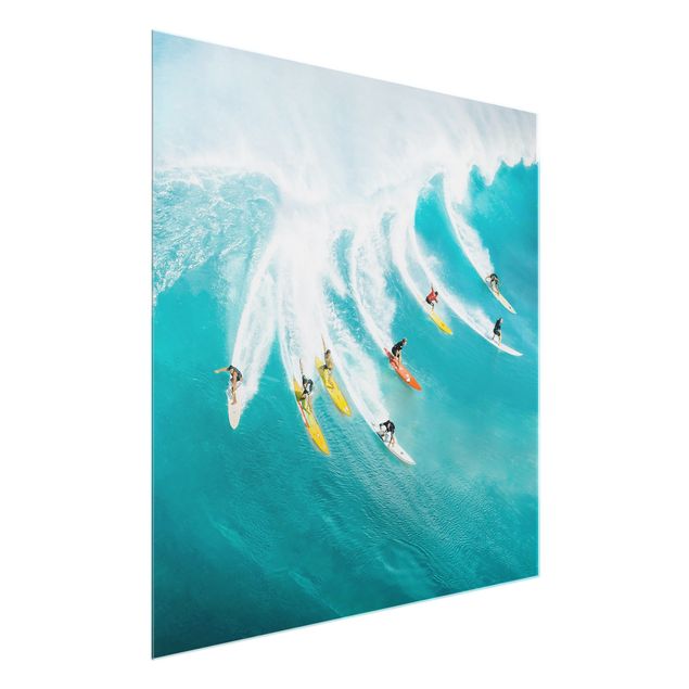 Glass prints landscape Simply Surfing