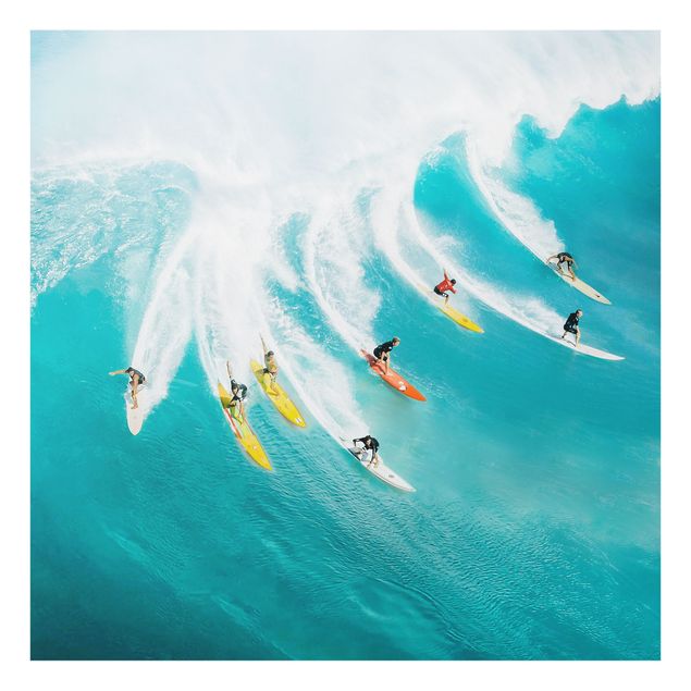 Glass prints beach Simply Surfing