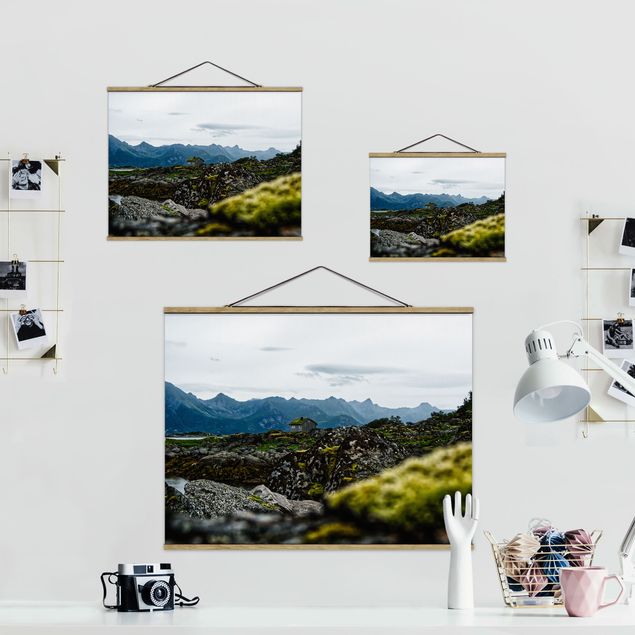 Skyline prints Desolate Hut In Norway