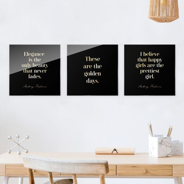 Glass prints sayings & quotes Elegance, Girls & Golden Days