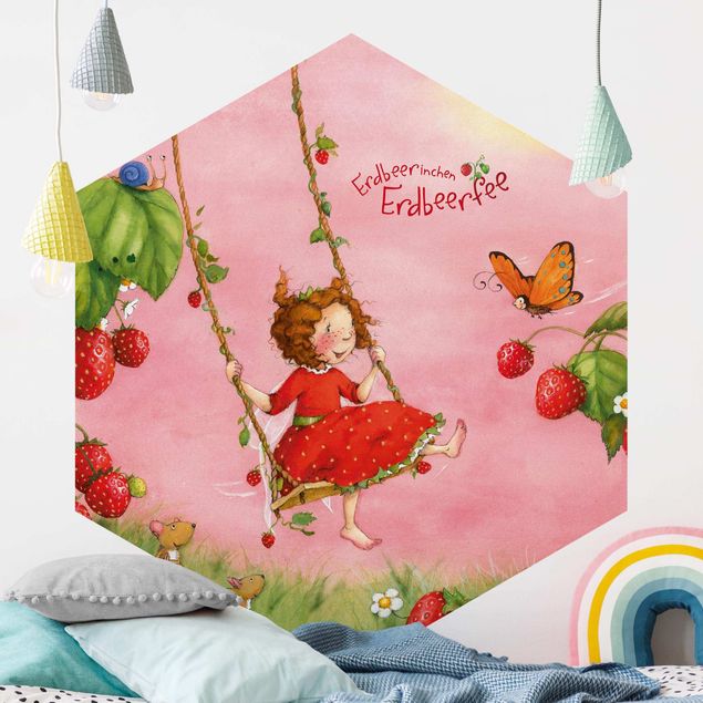 Aesthetic butterfly wallpaper The Strawberry Fairy - Tree Swing