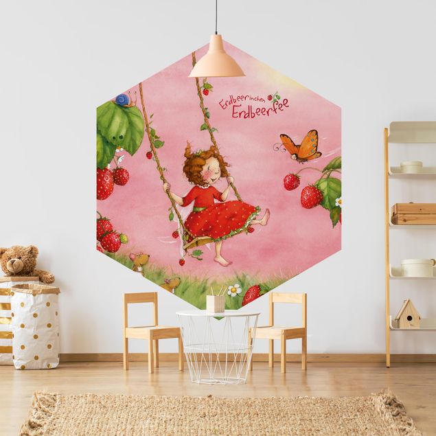 Contemporary wallpaper The Strawberry Fairy - Tree Swing